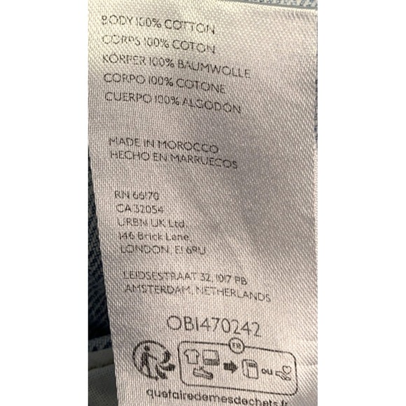 We The Free Free People Jean Jacket Womens Size Small Truckers 100% Cotton Denim - Picture 6 of 7